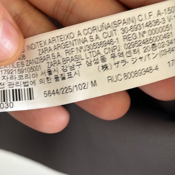 Zara Gray and Tan Blouse - Picture 10 of 11